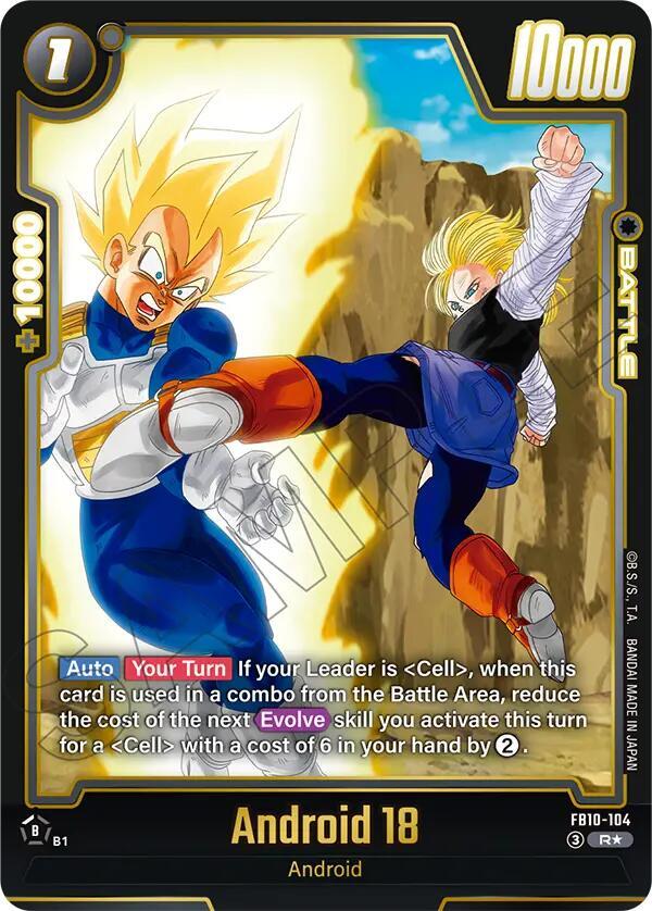 Android 18 - FB10-104 (Alternate Art) - Cross Force - Dragon Ball