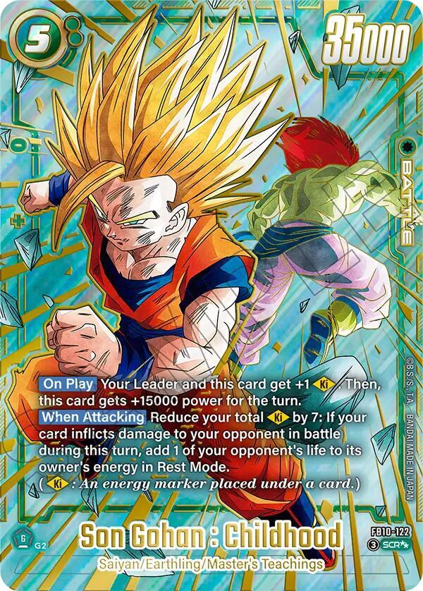 Son Gohan : Childhood - FB10-122 (Super Alternate Art) - Cross