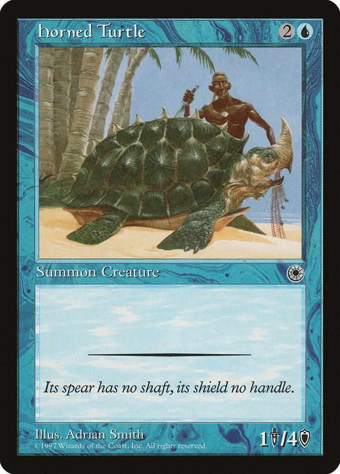 Horned Turtle - Portal - Magic: The Gathering - TCGplayer.com