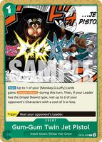 Gum-Gum Twin Jet Pistol - The Time of Battle - One Piece Card Game