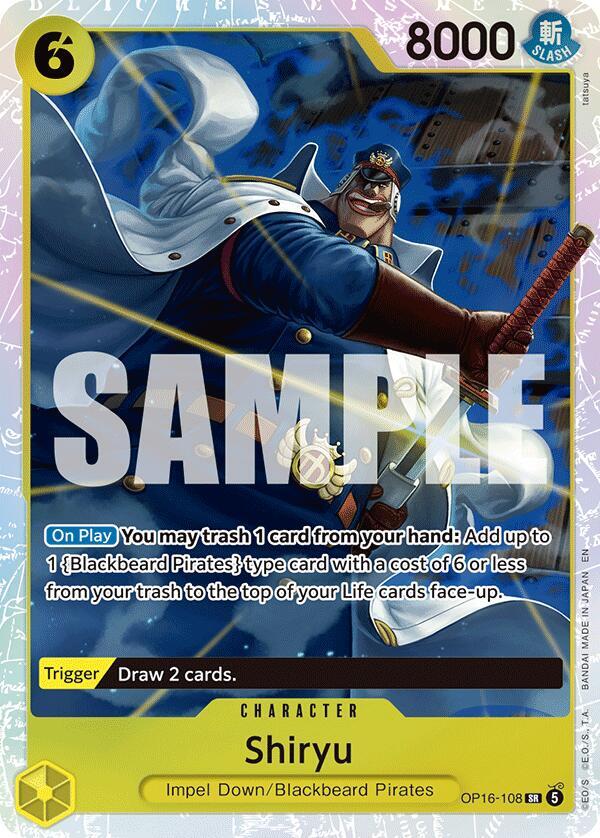 メモリー Shiryu Shiryu - The Time of Battle - One Piece Card Game - TCGplayer.com