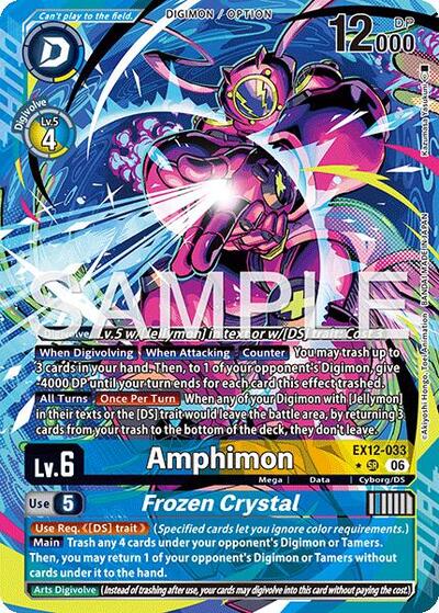 Amphimon // Frozen Crystal (Alternate Art) Digital World Shambala card price