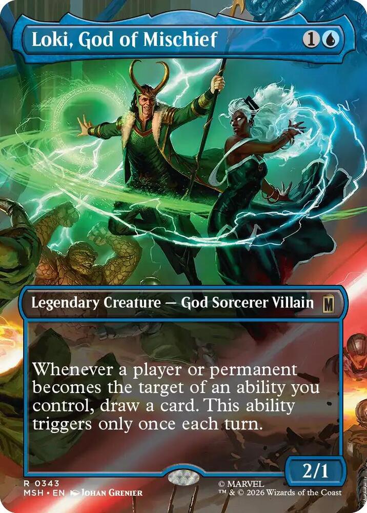 Loki, God of Mischief (Borderless) - Marvel Super Heroes - Magic