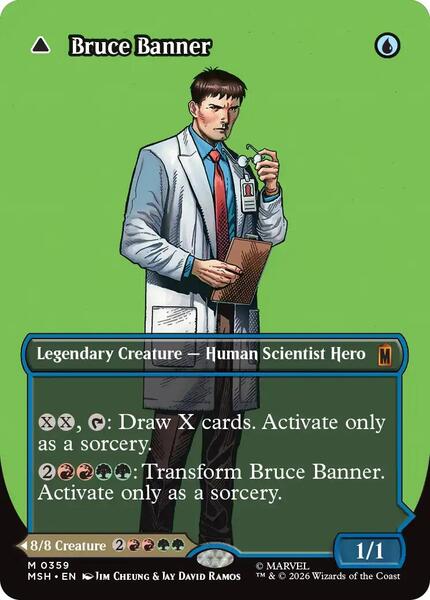 Bruce Banner (Borderless) (0359) - Marvel Super Heroes - Magic