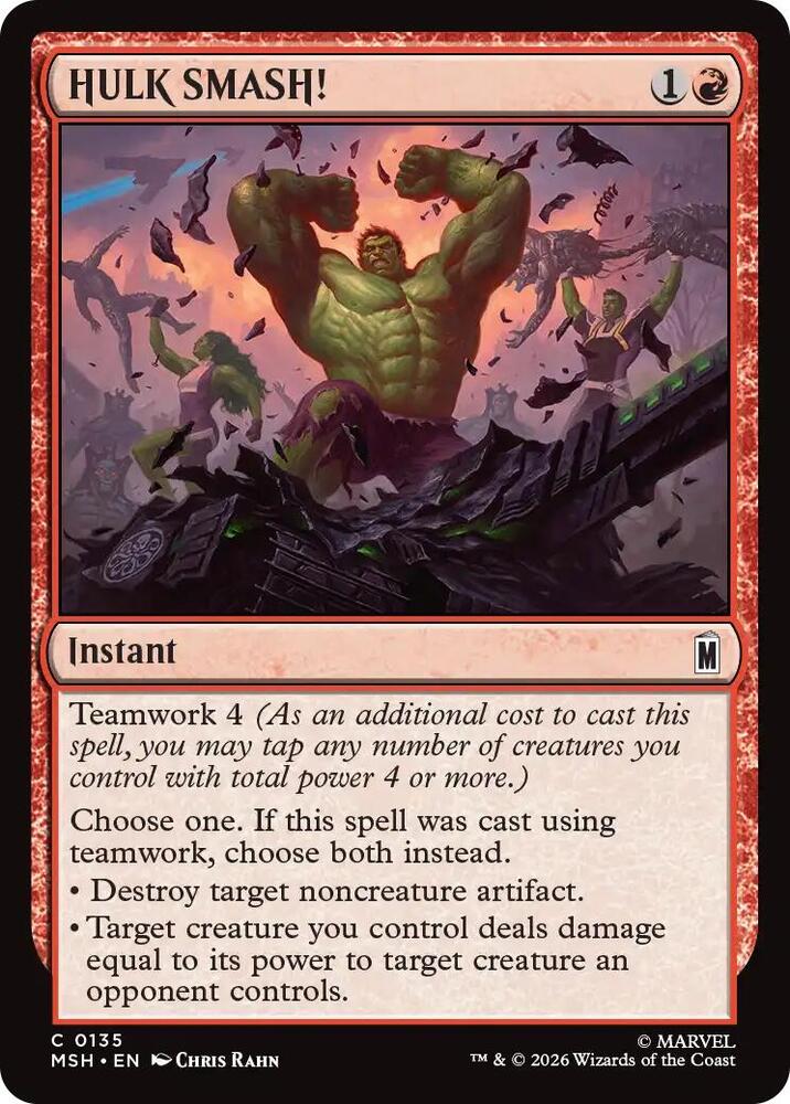 HULK SMASH! - Marvel Super Heroes - Magic: The Gathering