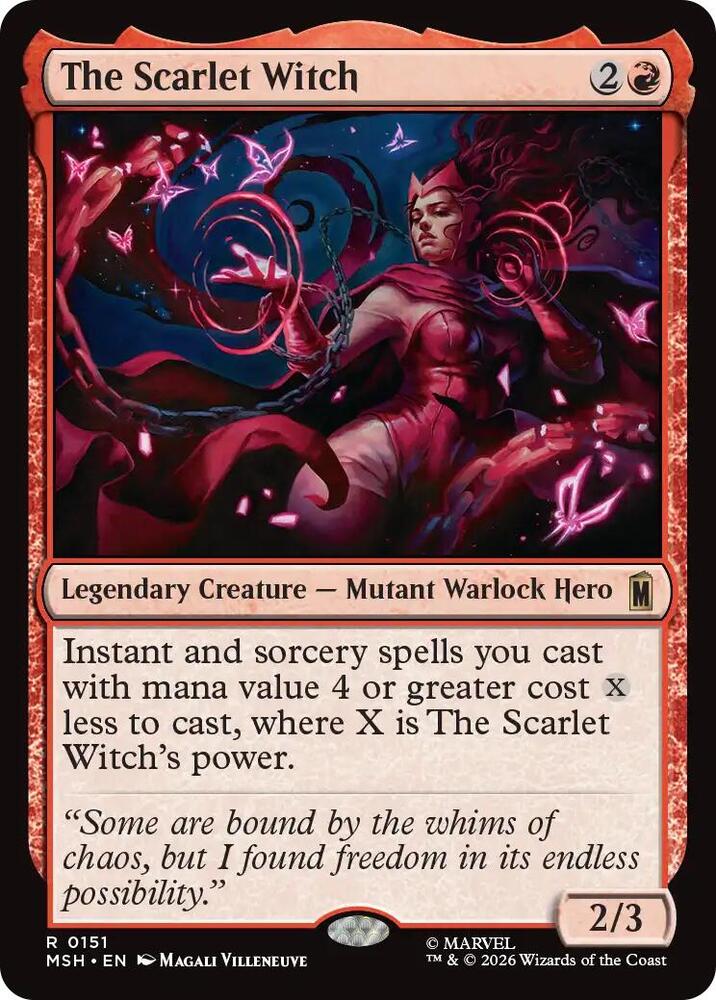 The Scarlet Witch - Marvel Super Heroes - Magic: The Gathering