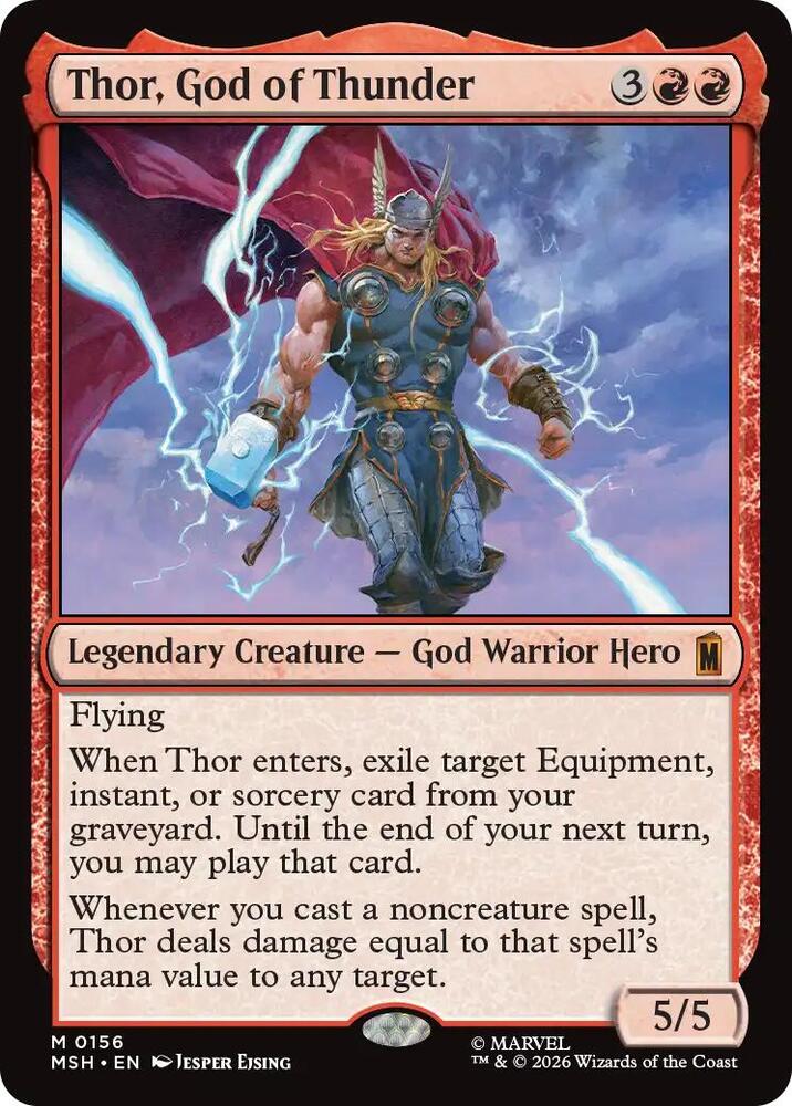 Thor, God of Thunder - Marvel Super Heroes - Magic: The Gathering