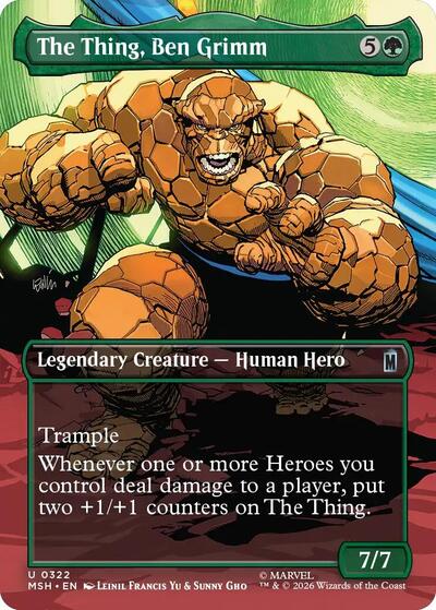 The Thing Ben Grimm Borderless