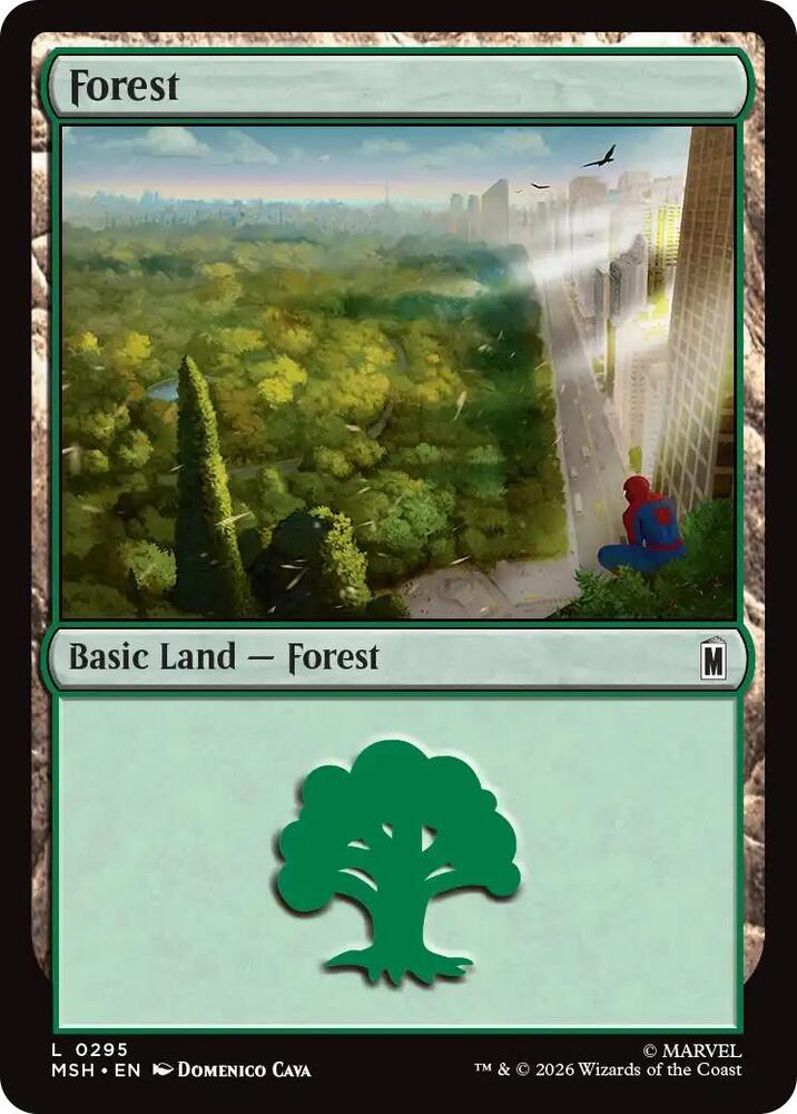 Forest (0295) - Marvel Super Heroes - Magic: The Gathering