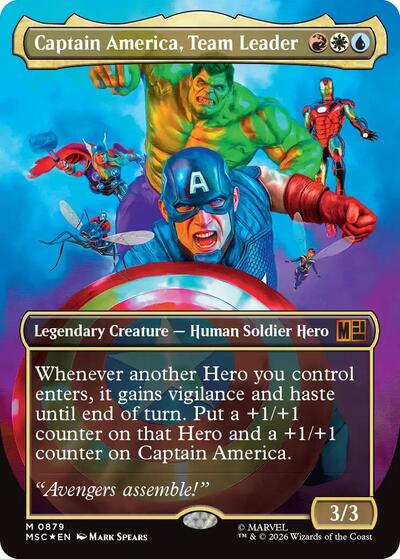 Captain America Team Leader Borderless Surge Foil