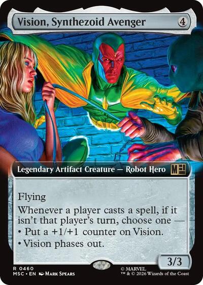 Vision Synthezoid Avenger Extended Art