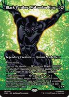 MTGイラストコレクションBlack Panther 2枚セット Black Panther, Wakandan King (Borderless) - Marvel Universe