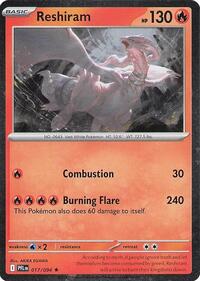 Reshiram - 017/094 (Cosmos Holo) #017/094 from Blister Exclusives Pokemon card image