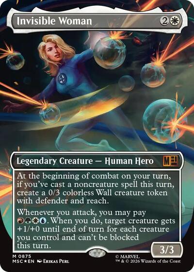 Invisible Woman Borderless Surge Foil
