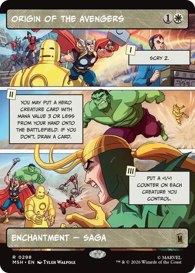 Origin of the Avengers Borderless