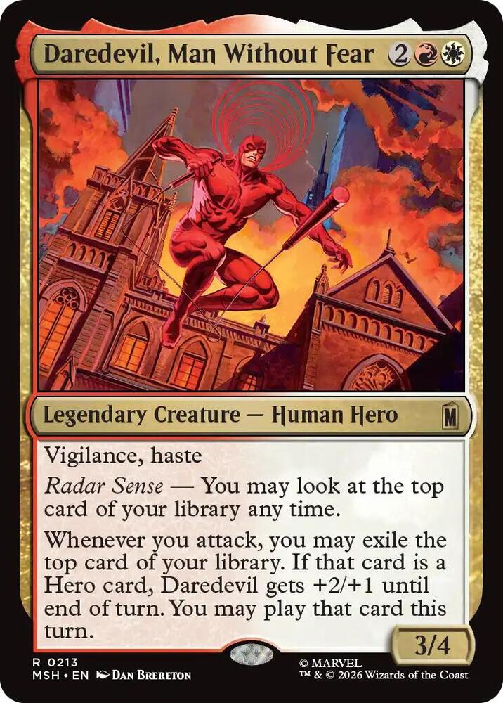 Daredevil, Man Without Fear - Marvel Super Heroes - Magic: The