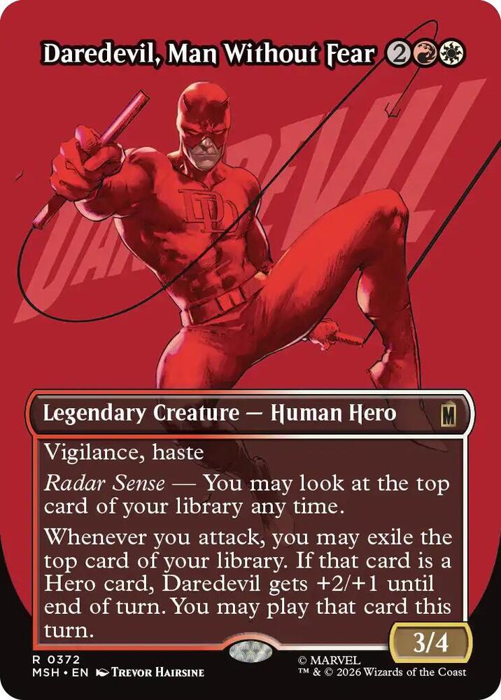 Daredevil, Man Without Fear (Borderless) (0372) - Marvel Super