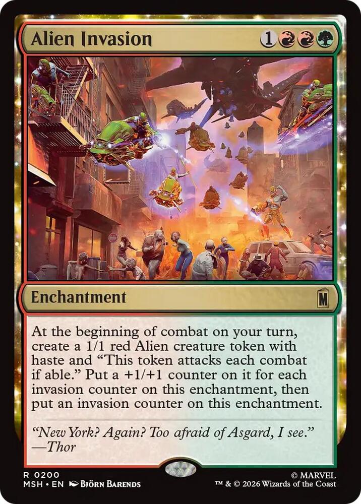 Alien Invasion - Marvel Super Heroes - Magic: The Gathering