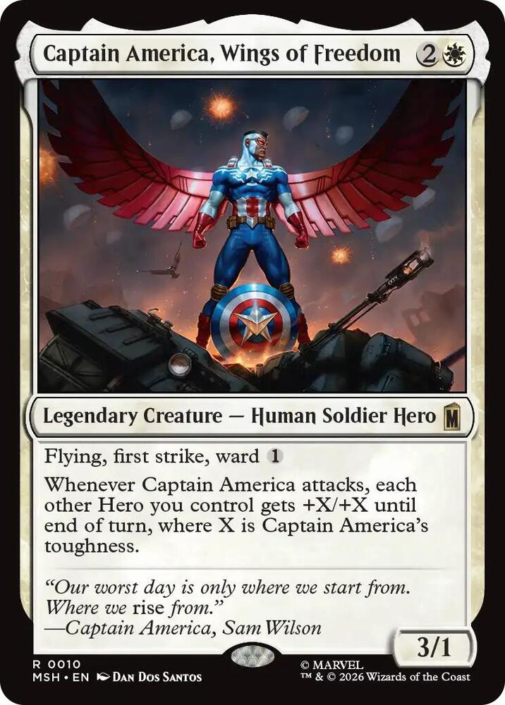 Captain America, Wings of Freedom - Marvel Super Heroes - Magic