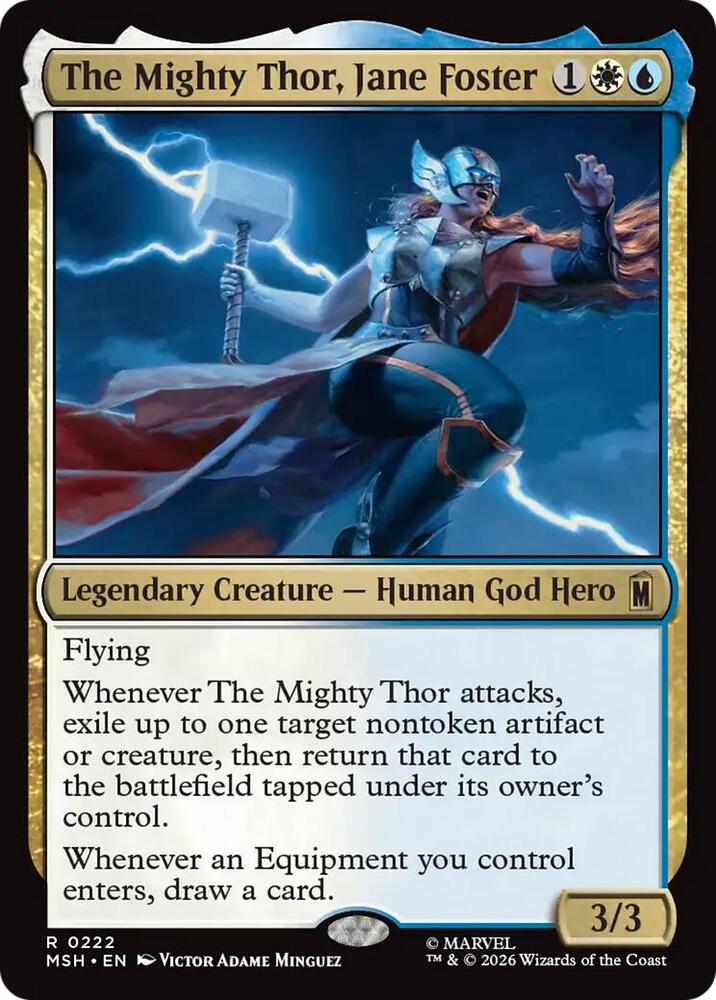 【激レア】⭐THOR ⭐カード　MARVEL　Card　マーベルカード The Mighty Thor, Jane Foster - Marvel Super Heroes - Magic: The