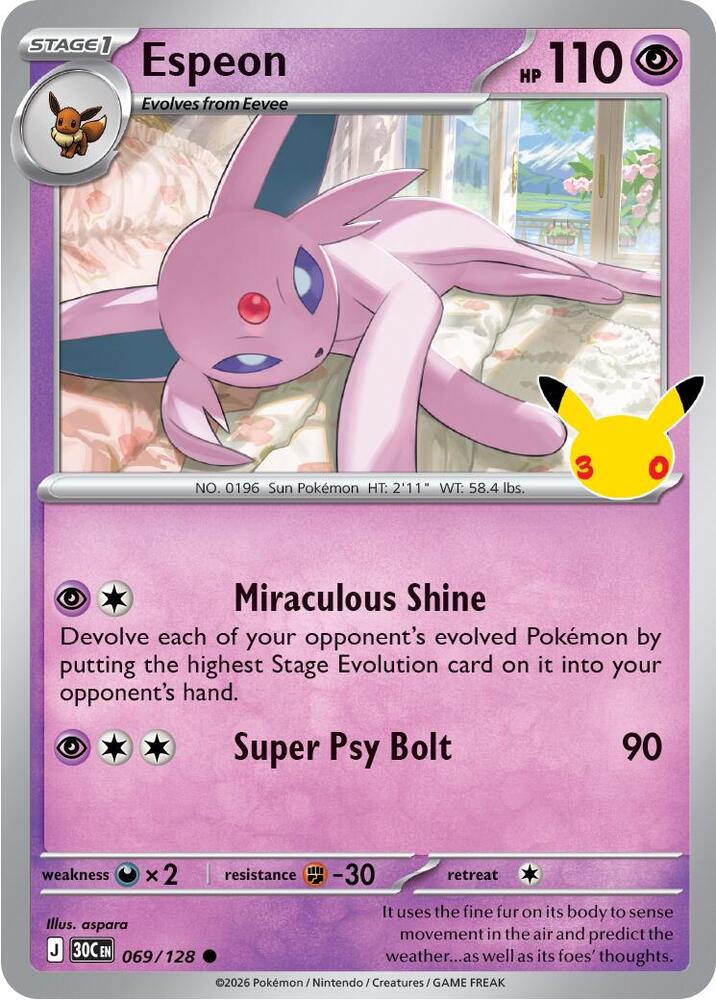 Espeon - ME: 30th Celebration - Pokemon - TCGplayer.com