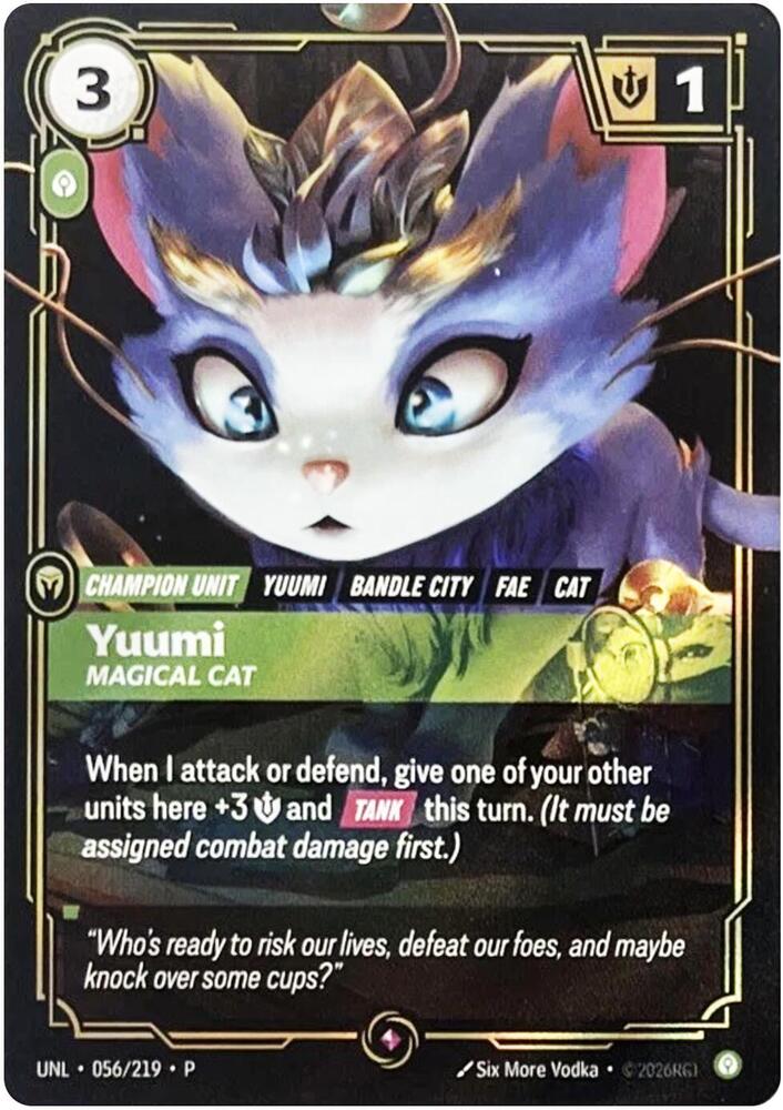 Yuumi - Magical Cat - Riftbound Organized Play Promotional Cards