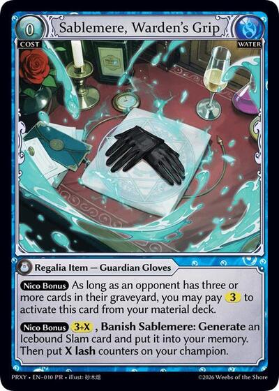 Sablemere, Warden's Grip card
