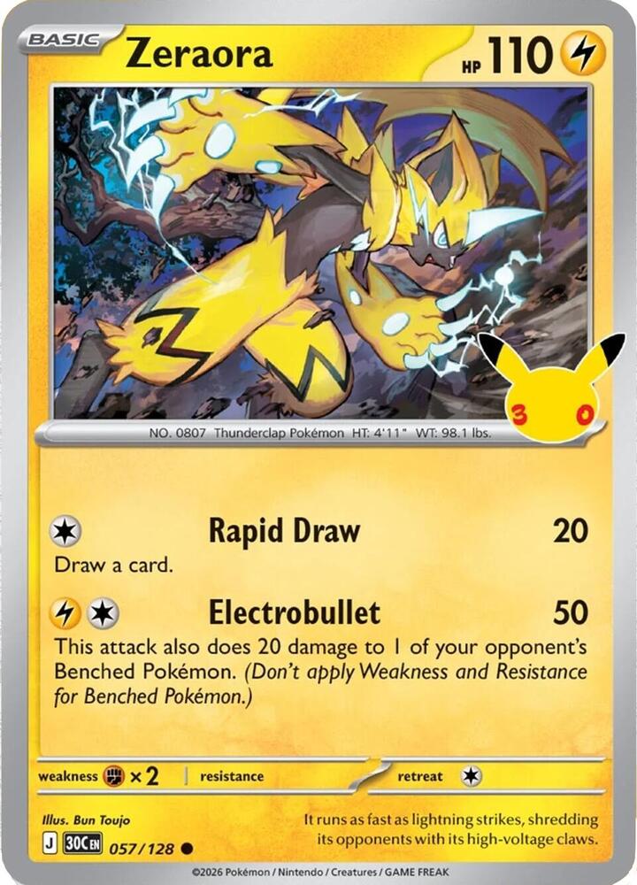 テラファイト ゼロリストゴールド TERAFIGHT Zeraora - ME: 30th Celebration - Pokemon - TCGplayer.com