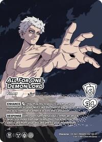 All For One, Demon Lord (Alternative Art) - UniVersus Challenger Series: My Hero Academia - Final Battle trading card
