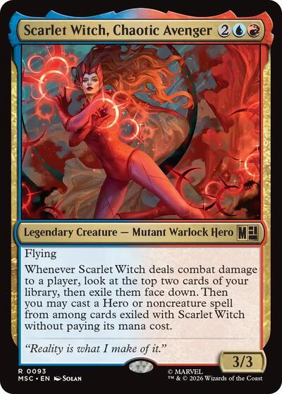 Scarlet Witch Chaotic Avenger Surge Foil