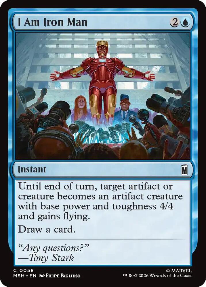 I Am Iron Man - Marvel Super Heroes - Magic: The Gathering