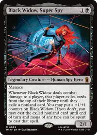 Black Widow, Super Spy - Marvel Super Heroes - Magic: The Gathering card