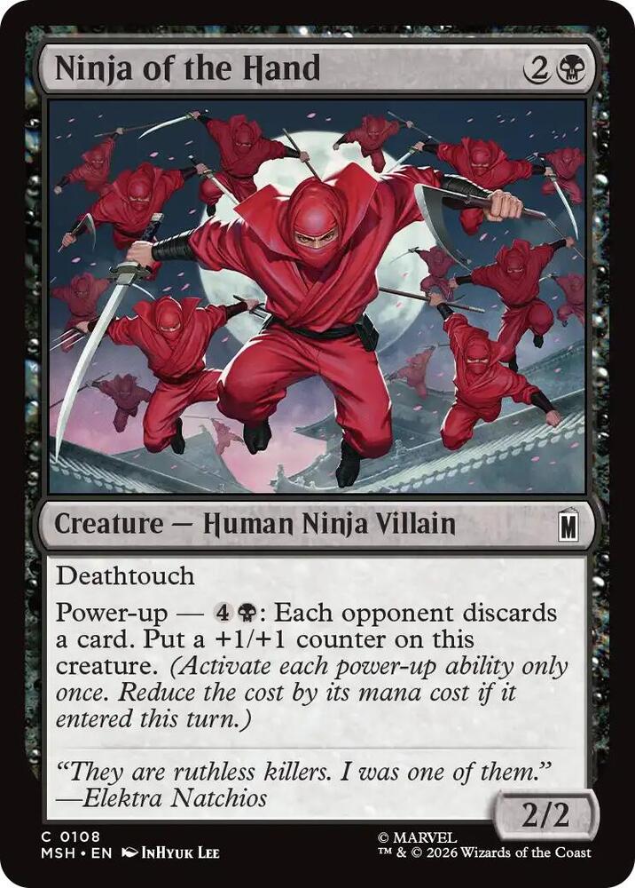 Ninja of the Hand - Marvel Super Heroes - Magic: The Gathering
