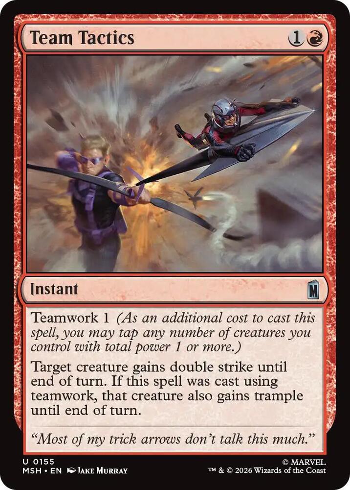 Team Tactics - Marvel Super Heroes - Magic: The Gathering