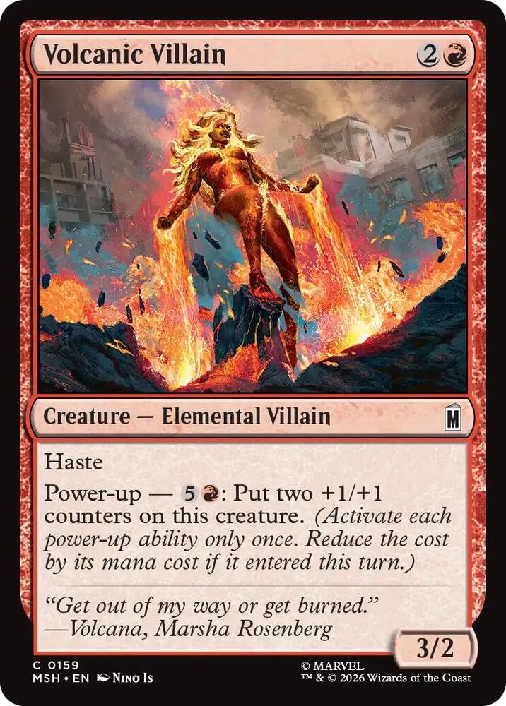 Volcanic  マジック：ザ・ギャザリング Volcanic Villain - Marvel Super Heroes - Magic: The Gathering
