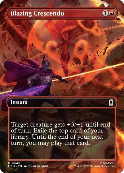 Blazing Crescendo Borderless