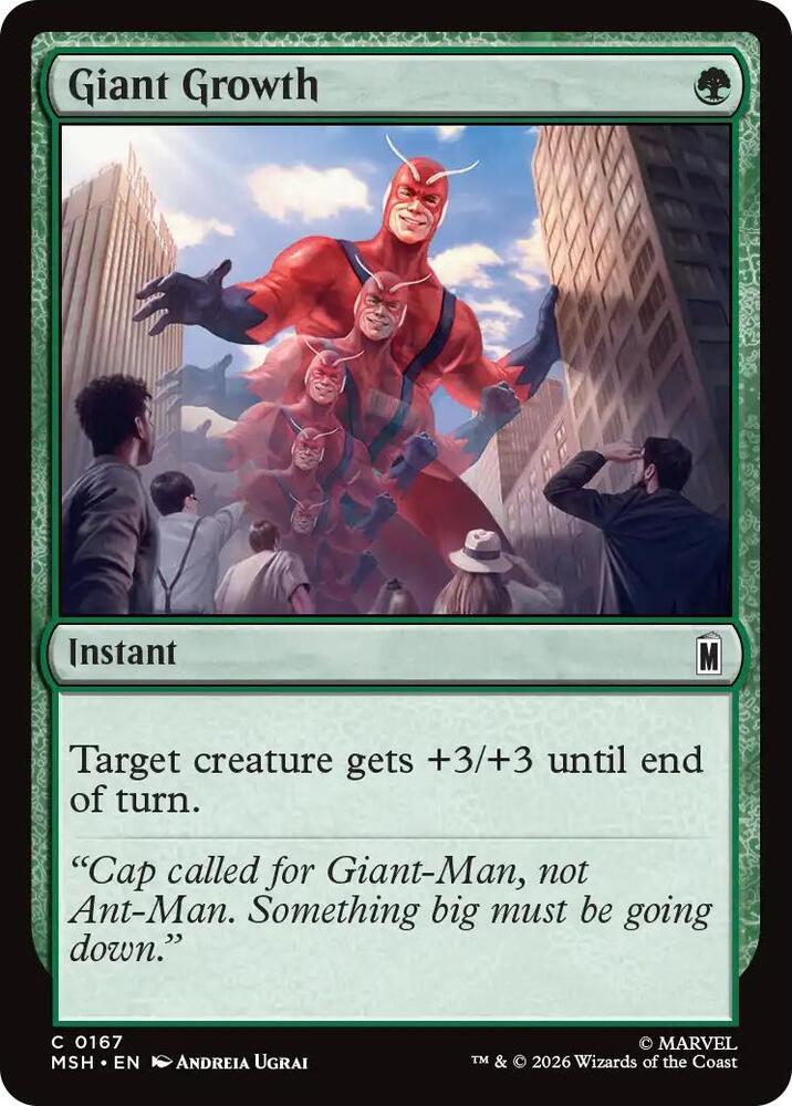 Giant Growth - Marvel Super Heroes - Magic: The Gathering
