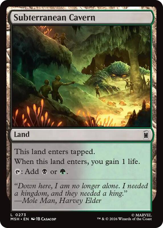 Subterranean Cavern - Marvel Super Heroes - Magic: The Gathering ...