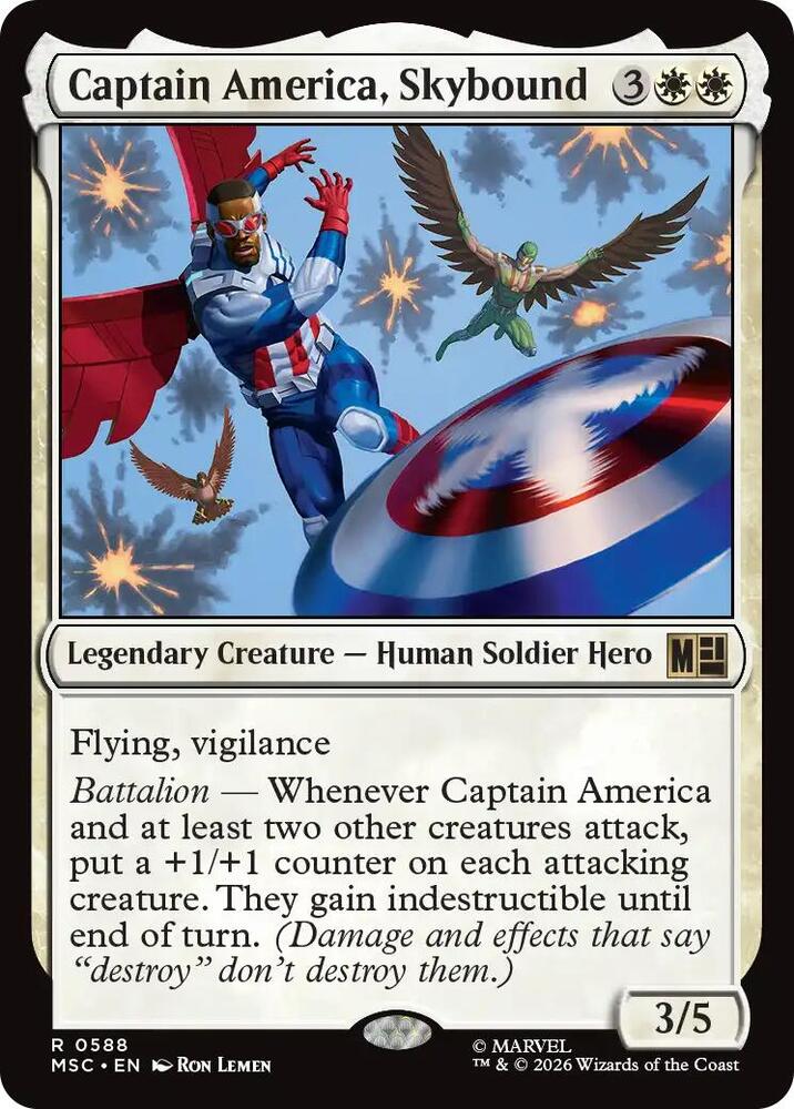 Captain America, Skybound - Commander: Marvel Super Heroes - Magic