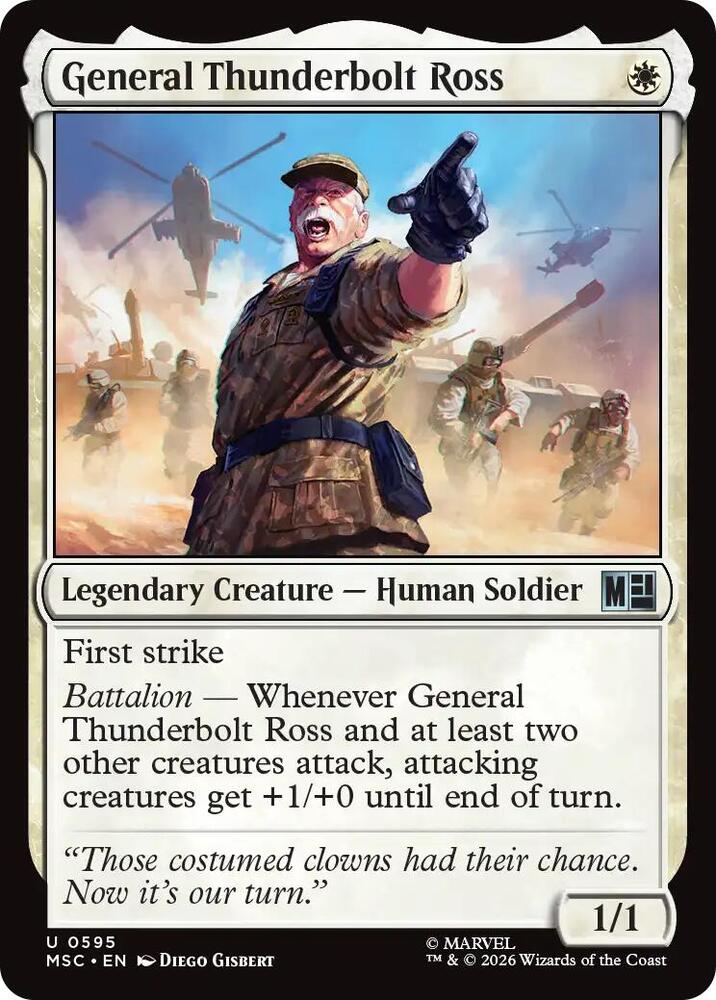 General Thunderbolt Ross 595 card