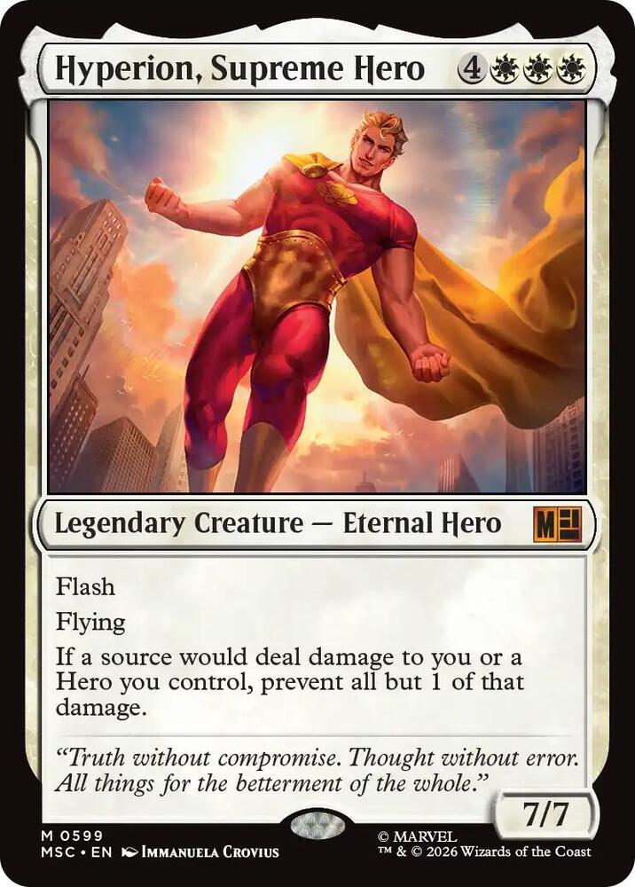 Hyperion, Supreme Hero 599 card