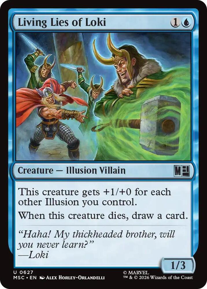 Living Lies of Loki - Commander: Marvel Super Heroes - Magic: The
