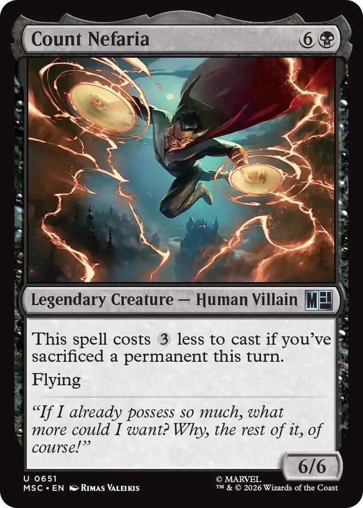 Count Nefaria 651 card
