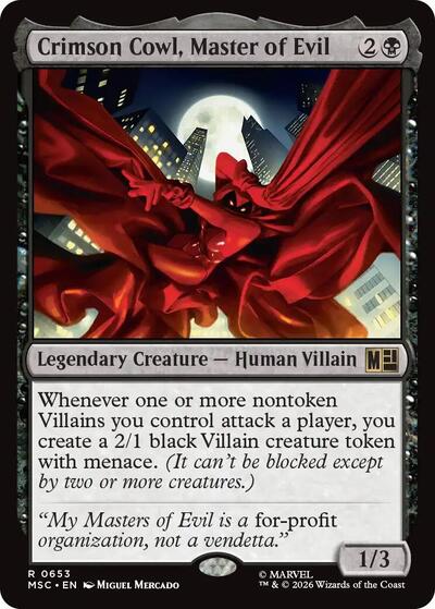 Crimson Cowl Master of Evil