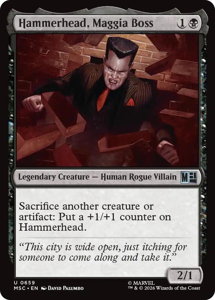 Hammerhead, Maggia Boss 659 card