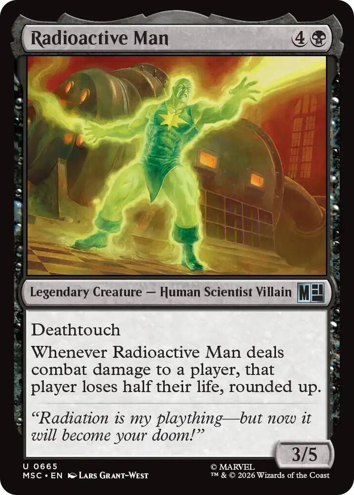Radioactive Man 665 card