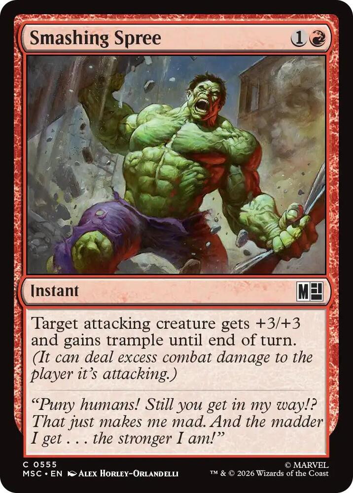 Smashing Spree 555 card