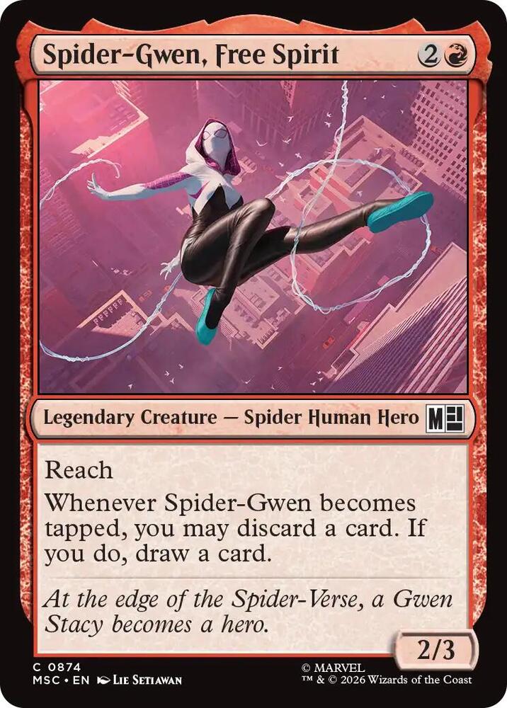 Spider-Gwen, Free Spirit - Commander: Marvel Super Heroes - Magic