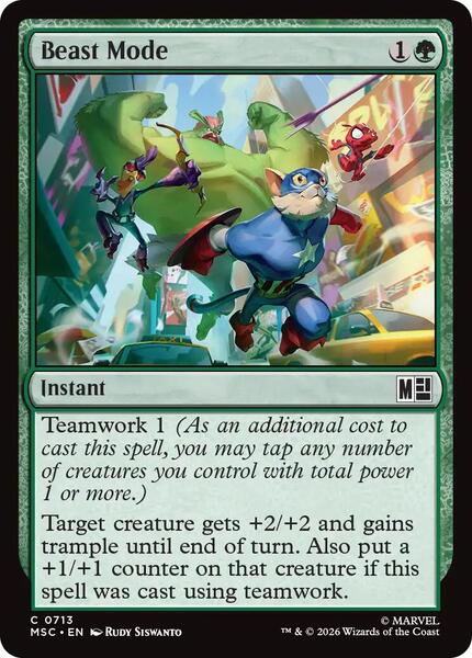Beast Mode - Commander: Marvel Super Heroes - Magic: The Gathering ...