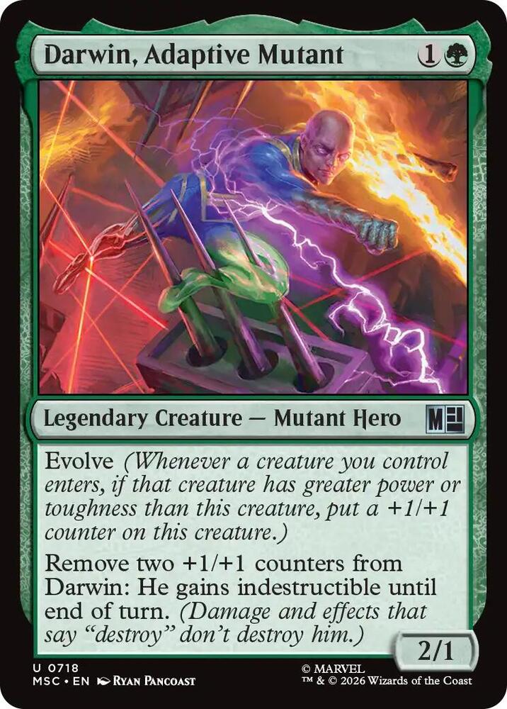 Darwin, Adaptive Mutant 718 card